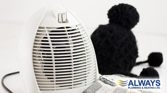 Space Heater Safety Tips by 2 at Always Plumbing & Heating Space Heater Safety Tips Image