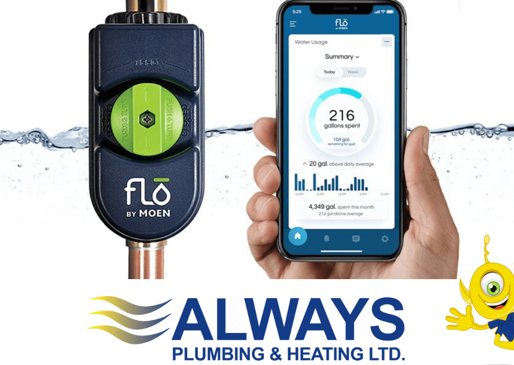 Conserve Water and Protect Your Home from Water Damage with Flo by Moen by 2 at Always Plumbing & Heating Conserve Water and Protect Your Home from Water Damage with Flo by Moen Image